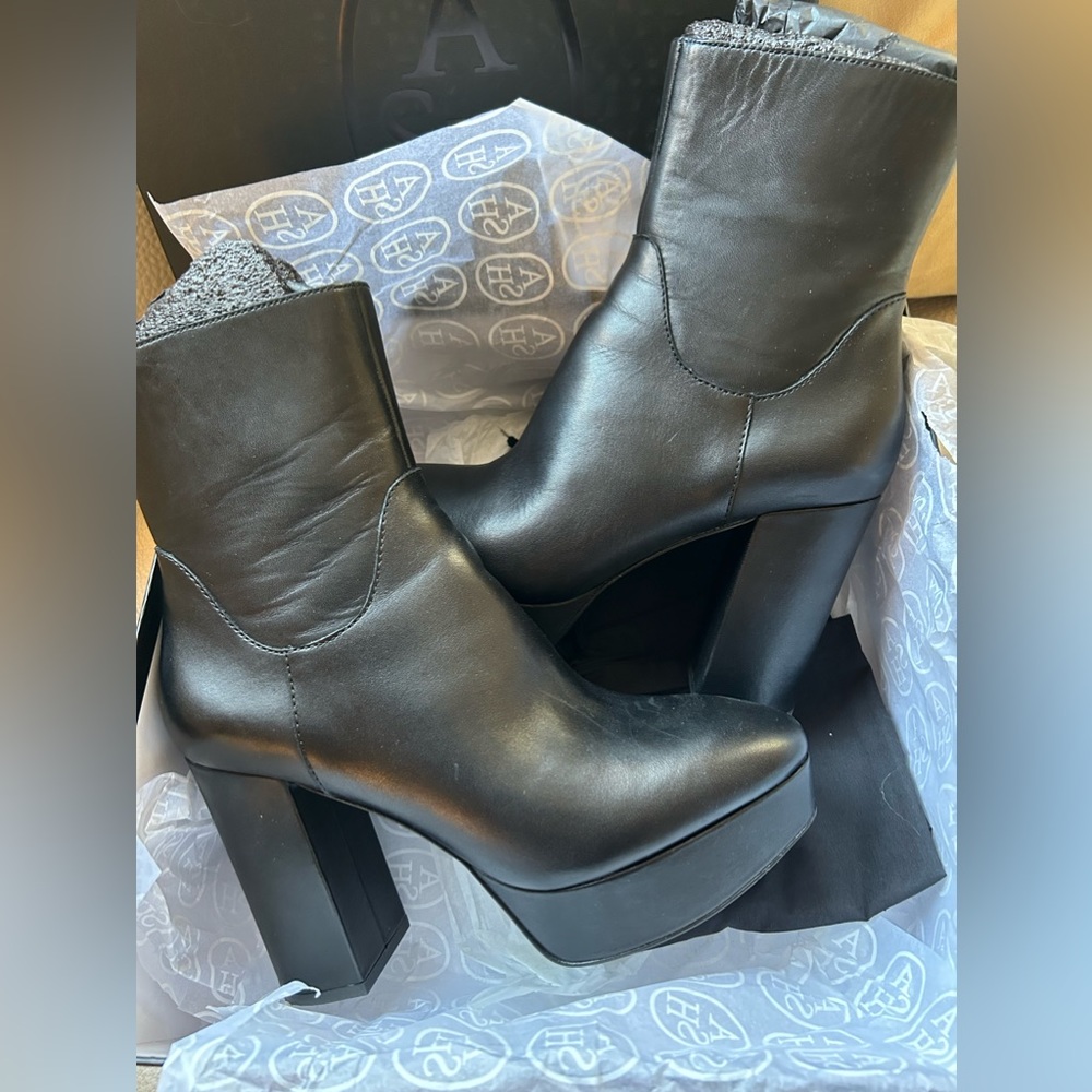 ASH Leather Platform Boots